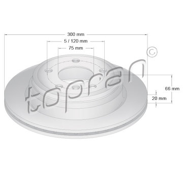 Brzdový kotouč TOPRAN 503 014
