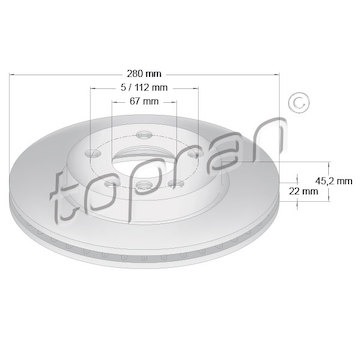 Brzdový kotouč TOPRAN 502 566