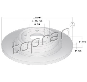Brzdový kotouč TOPRAN 409 483