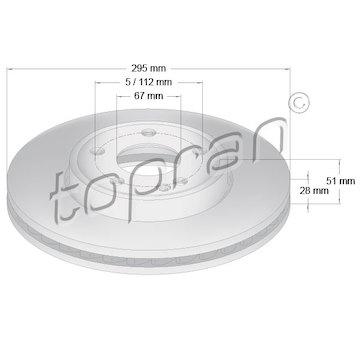 Brzdový kotouč TOPRAN 409 477