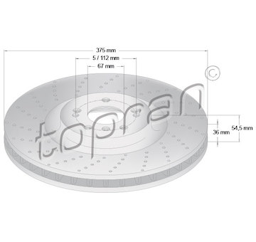Brzdový kotouč TOPRAN 409 481