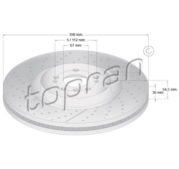 Brzdový kotouč TOPRAN 409 322