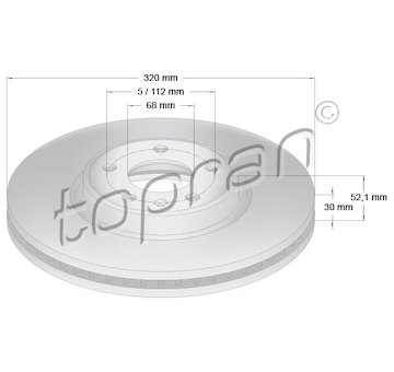 Brzdový kotouč TOPRAN 115 520