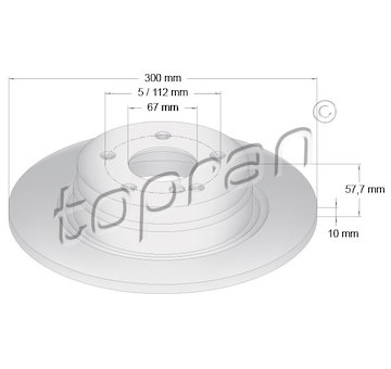 Brzdový kotouč TOPRAN 401 903