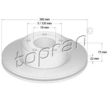 Brzdový kotouč TOPRAN 501 901