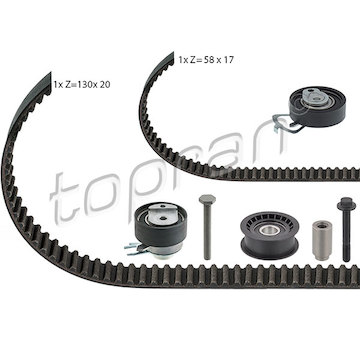 ozubení,sada rozvodového řemene TOPRAN 111 195