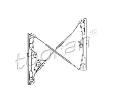 Zvedací zařízení oken TOPRAN 111 706