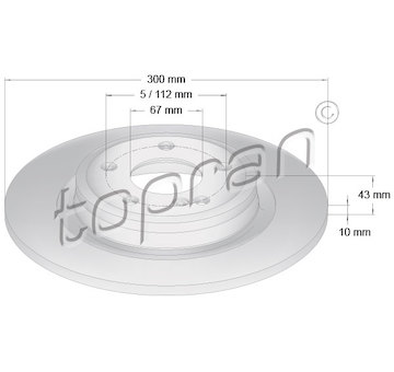 Brzdový kotouč TOPRAN 409 486