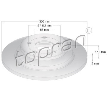 Brzdový kotouč TOPRAN 409 330
