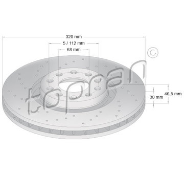 Brzdový kotouč TOPRAN 110 310