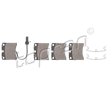 Sada brzdových destiček, kotoučová brzda TOPRAN 109 465