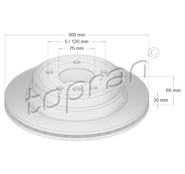 Brzdový kotouč TOPRAN 501 717