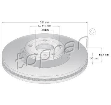 Brzdový kotouč TOPRAN 110 309
