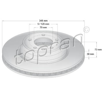 Brzdový kotouč TOPRAN 501 711