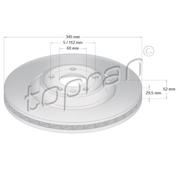 Brzdový kotouč TOPRAN 113 008