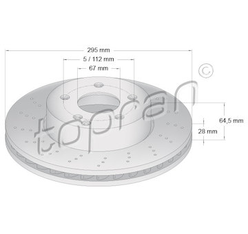 Brzdový kotouč TOPRAN 401 884