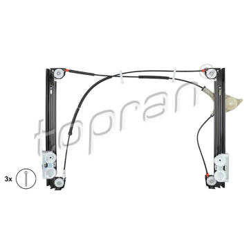 Zvedací zařízení oken TOPRAN 501 831