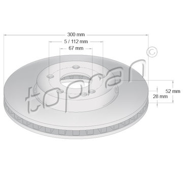 Brzdový kotouč TOPRAN 409 329