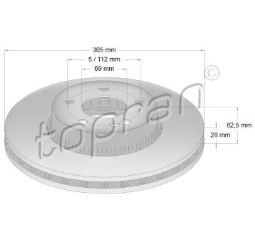 Brzdový kotouč TOPRAN 631 165