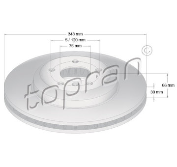 Brzdový kotouč TOPRAN 503 161