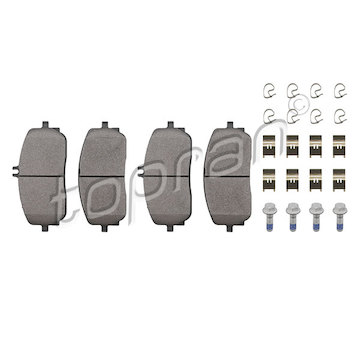 Sada brzdových destiček, kotoučová brzda TOPRAN 624 513