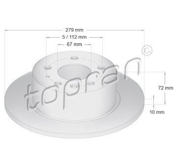 Brzdový kotouč TOPRAN 400 859