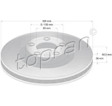 Brzdový kotouč TOPRAN 114 026