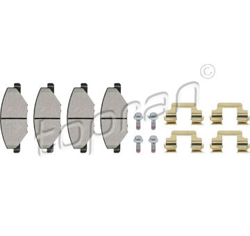 Sada brzdových destiček, kotoučová brzda TOPRAN 114 991