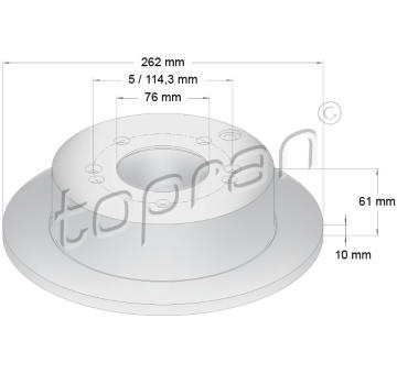 Brzdový kotouč TOPRAN 820 381