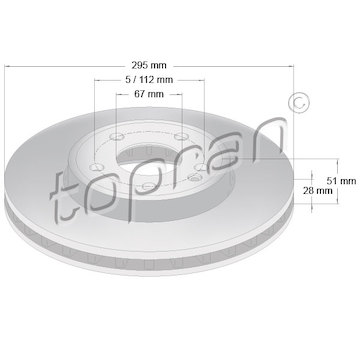 Brzdový kotouč TOPRAN 408 554