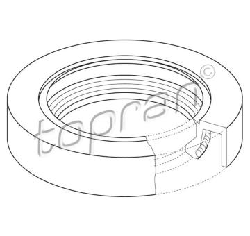 Těsnicí kroužek hřídele, vačkový hřídel TOPRAN 302 428