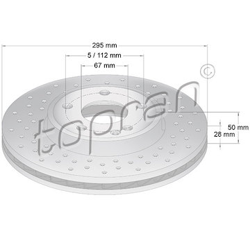 Brzdový kotouč TOPRAN 408 555