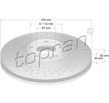 Brzdový kotouč TOPRAN 408 931
