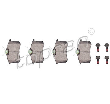 Sada brzdových destiček, kotoučová brzda TOPRAN 103 074