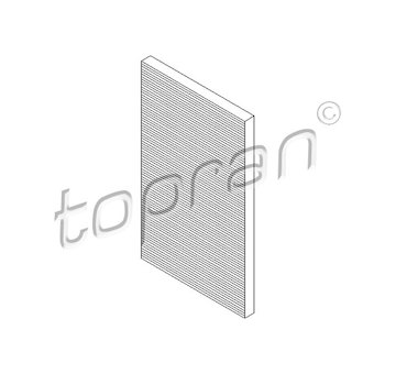 Filtr, vzduch v interiéru TOPRAN 105 763