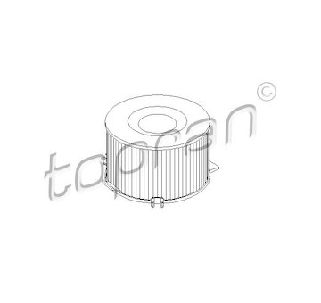 Filtr, vzduch v interiéru TOPRAN 109 987