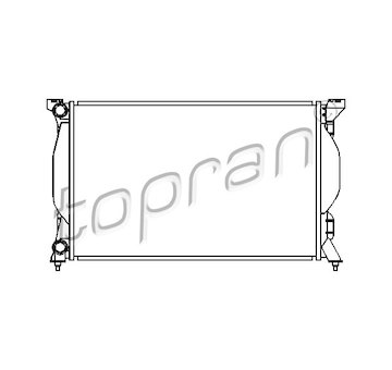 Chladič, chlazení motoru TOPRAN 110 367