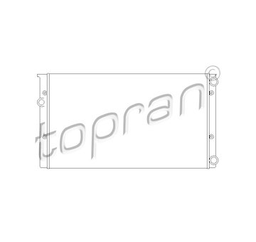 Chladič, chlazení motoru TOPRAN 107 367