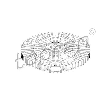 Spojka, větrák chladiče TOPRAN 111 231