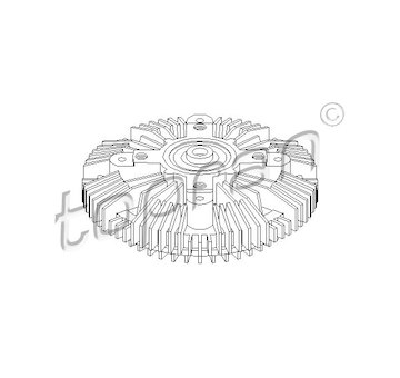 Spojka, větrák chladiče TOPRAN 109 606