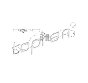 Hadice chladiče TOPRAN 111 804