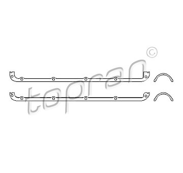 Sada těsnění, kryt hlavy válce TOPRAN 101 526
