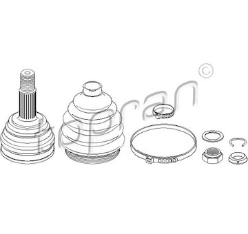 Sada kloubů, hnací hřídel TOPRAN 103 507