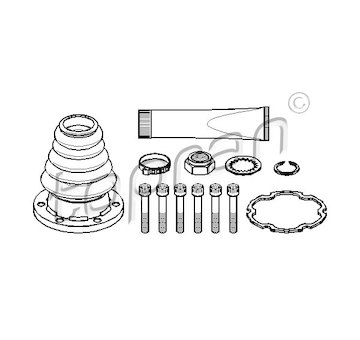 Sada měchů, hnací hřídel TOPRAN 108 211