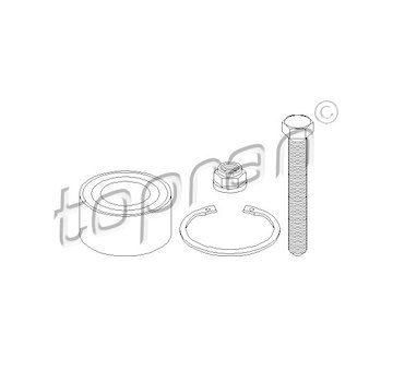 Sada ložisek kol TOPRAN 109 988