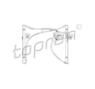 Zvedací zařízení oken TOPRAN 111 707