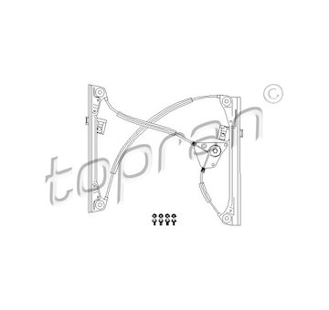 Zvedací zařízení oken TOPRAN 111 265