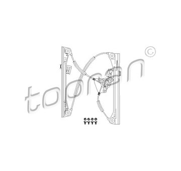 Zvedací zařízení oken TOPRAN 111 263