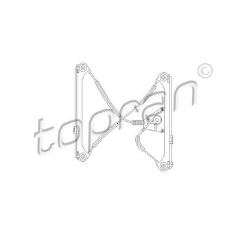 Zvedací zařízení oken TOPRAN 111 715