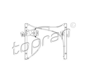 Zvedací zařízení oken TOPRAN 111 708